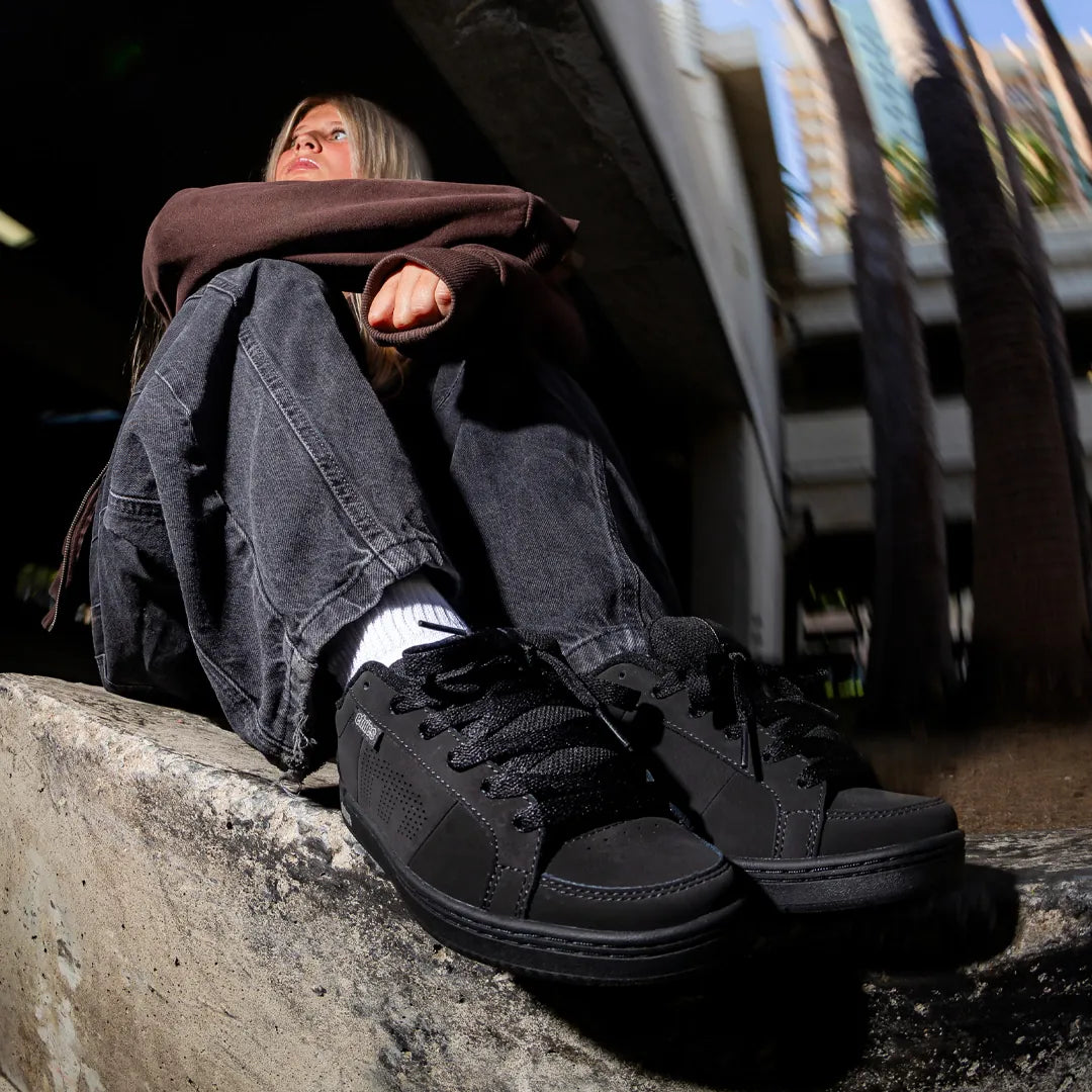 etnies-kingpin-chaussures-skate-90s-black-dirty-wash image 2