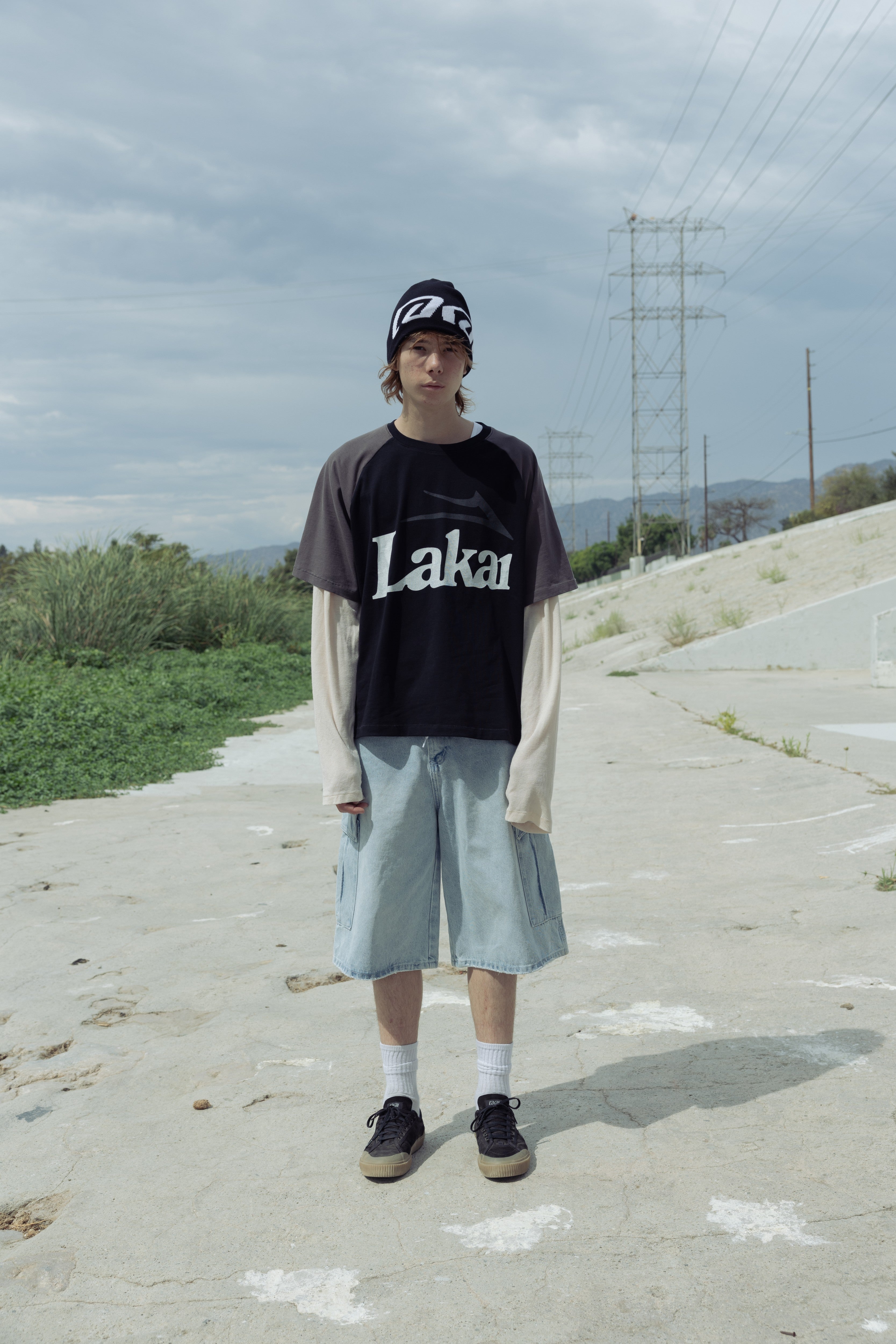 lakai-double-layer-raglan-longsleeve-noir image 2