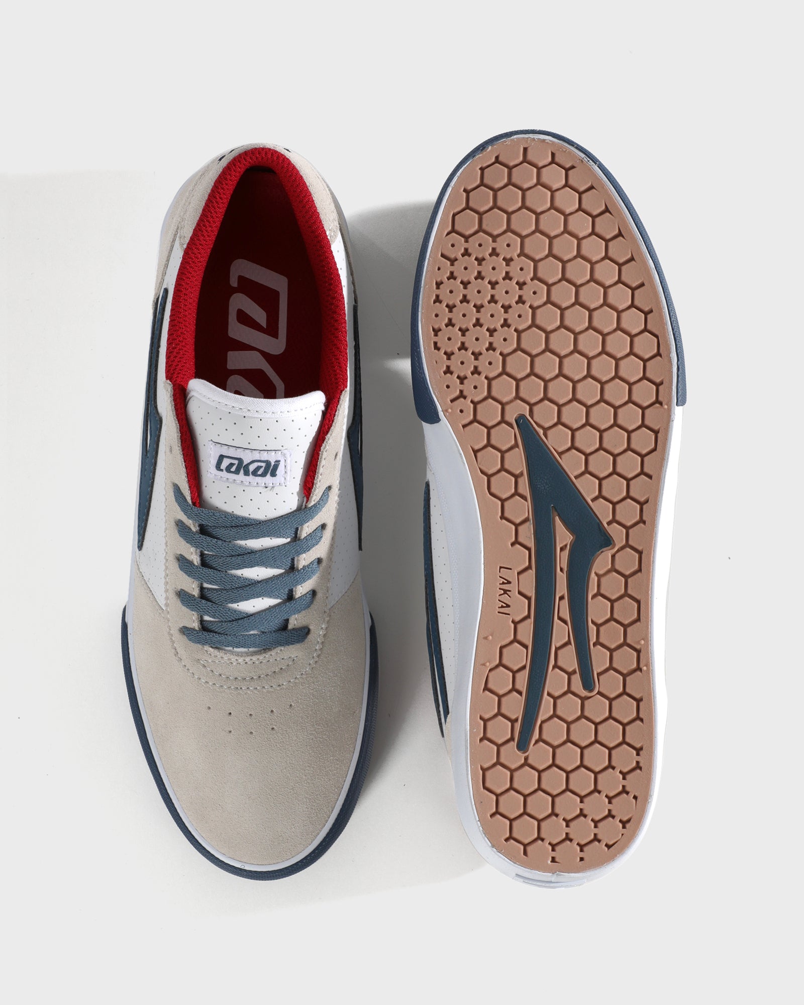 lakai-manchester-chaussure-skate-white-suede-navy-perf image 3