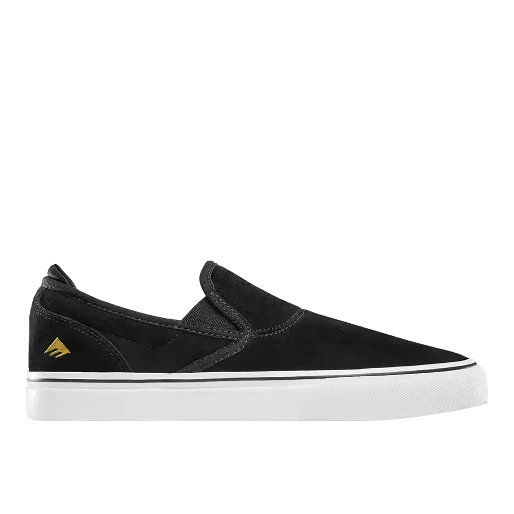 emerica-wino-g6-slip-on-chaussures-skate-black-white-gold image 1
