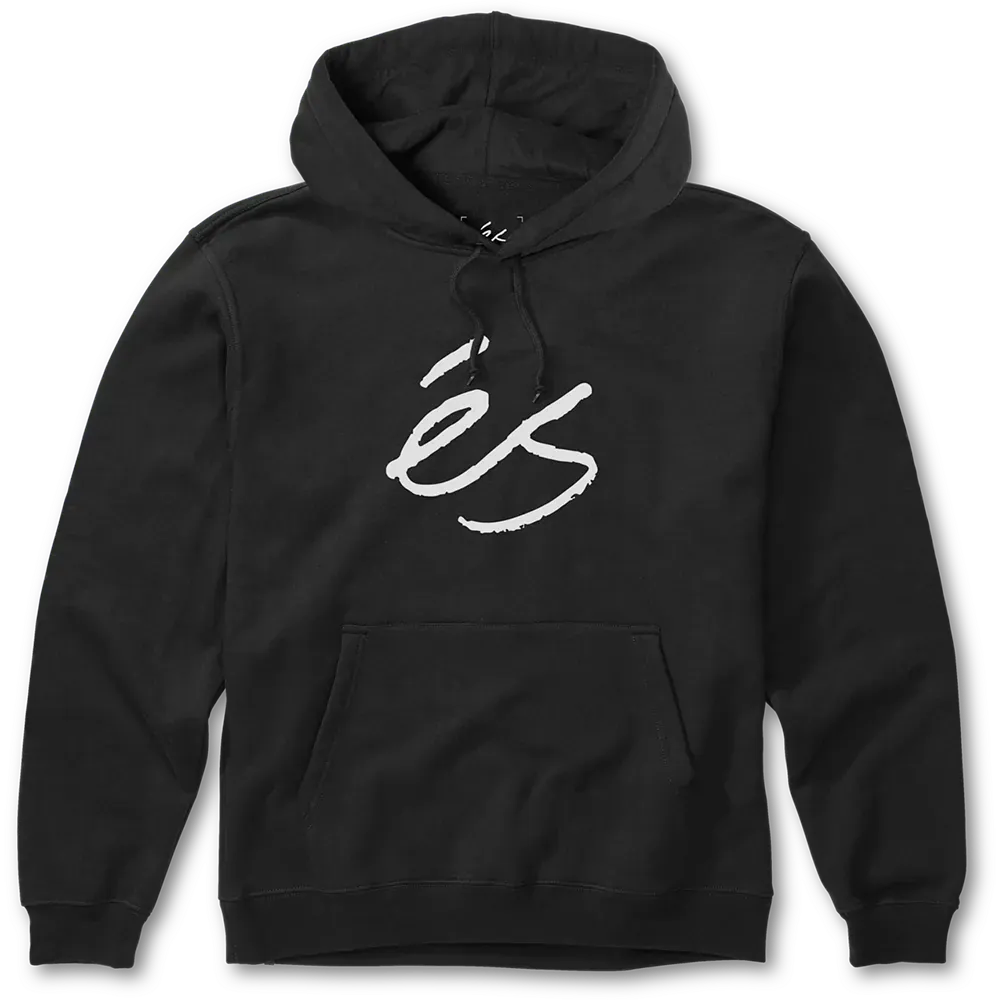 s-script-fleece-sweat-capuche-black-white image 1