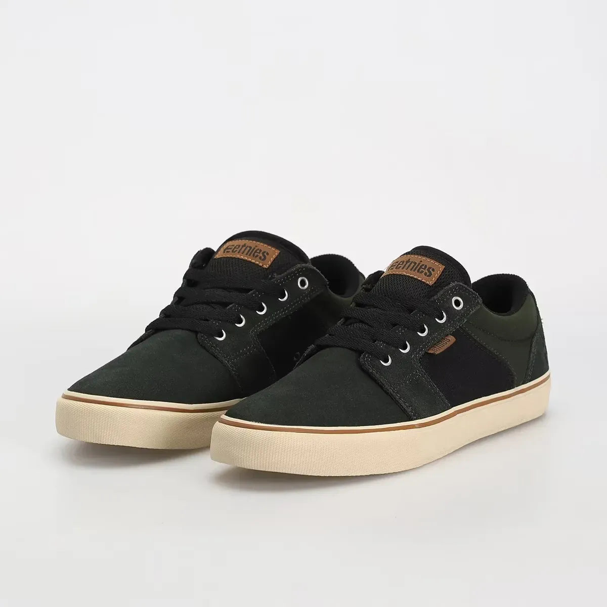 etnies-barge-ls-chaussures-skate-green-black image 7
