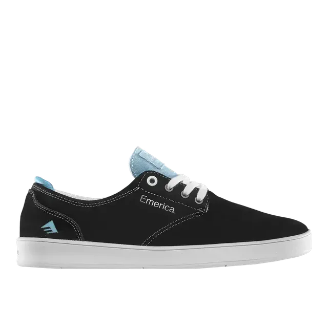 emerica-romero-laced-chaussure-skate-black-light-blue image 1
