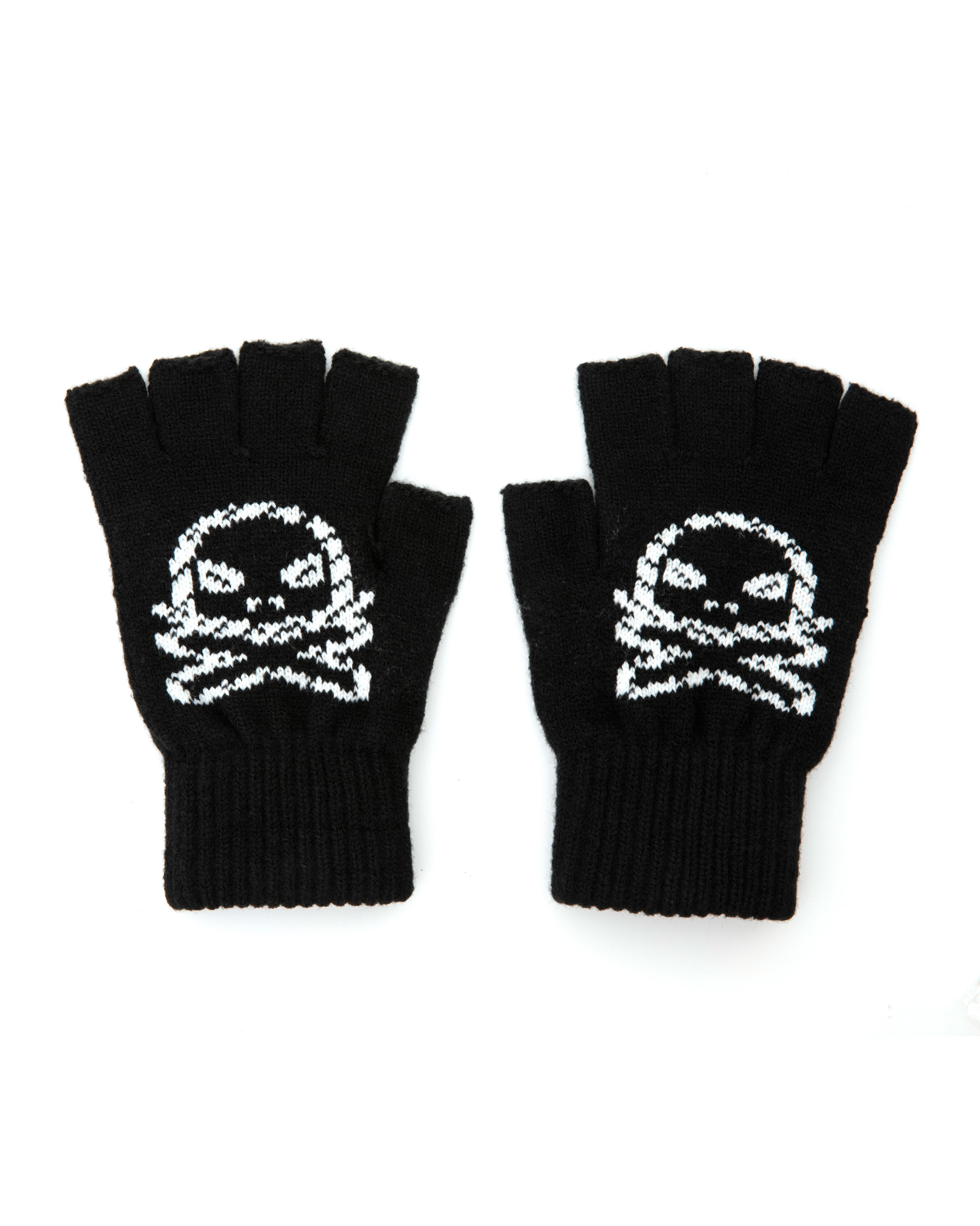 lakai-fingerless-jacquard-gloves-black-gants-sans-doigts image 2