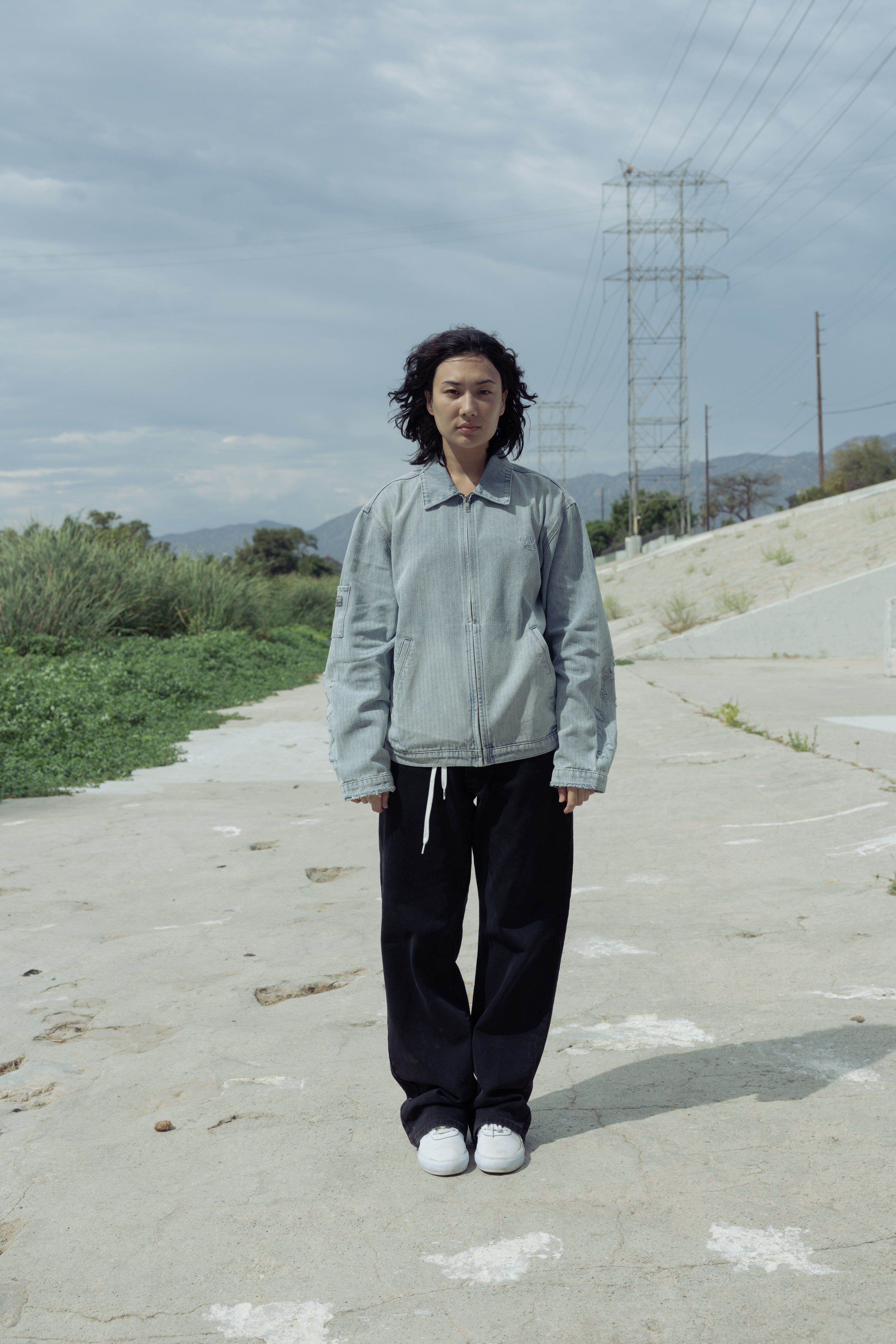 lakai-lightweight-work-jacket-bleue image 2