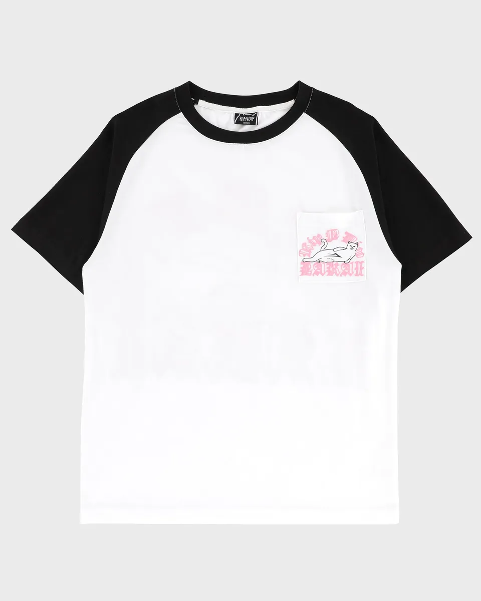 lakai-x-ripndip-raglan-ss-tee-t-shirt-blanc-noir image 1