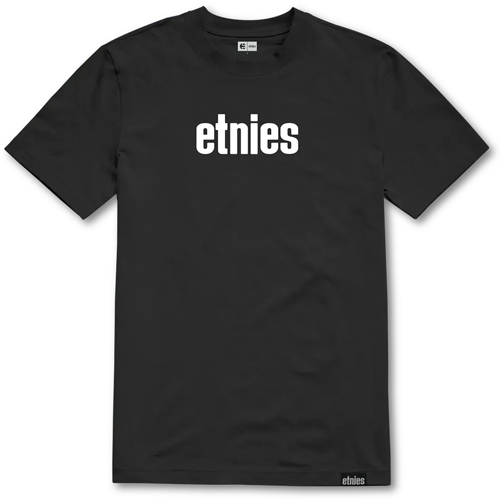 etnies-wordmark-tee-t-shirt-noir-blanc image 1