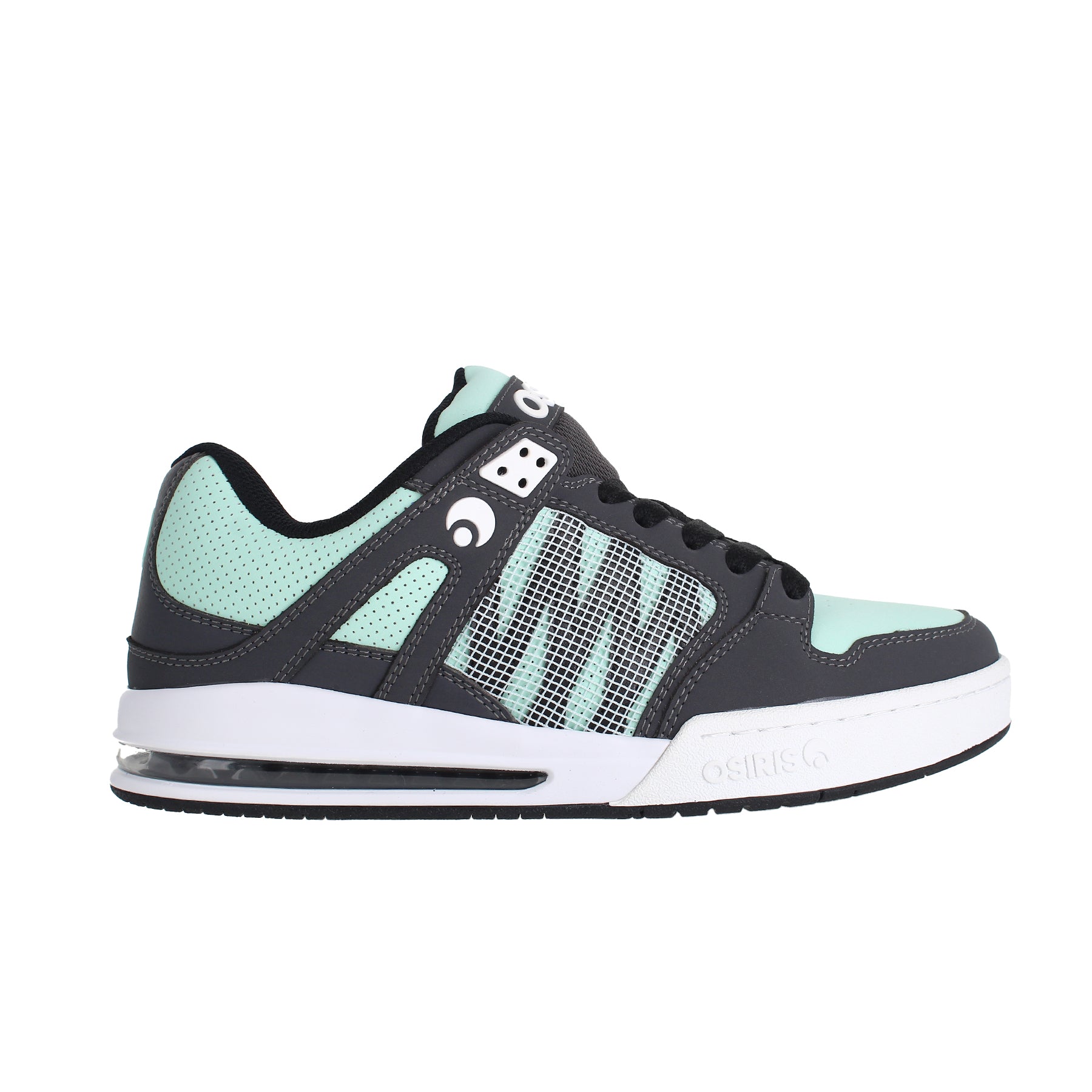 osiris-pixel-sneakers-skate-homme-charcoal-mint-white image 1