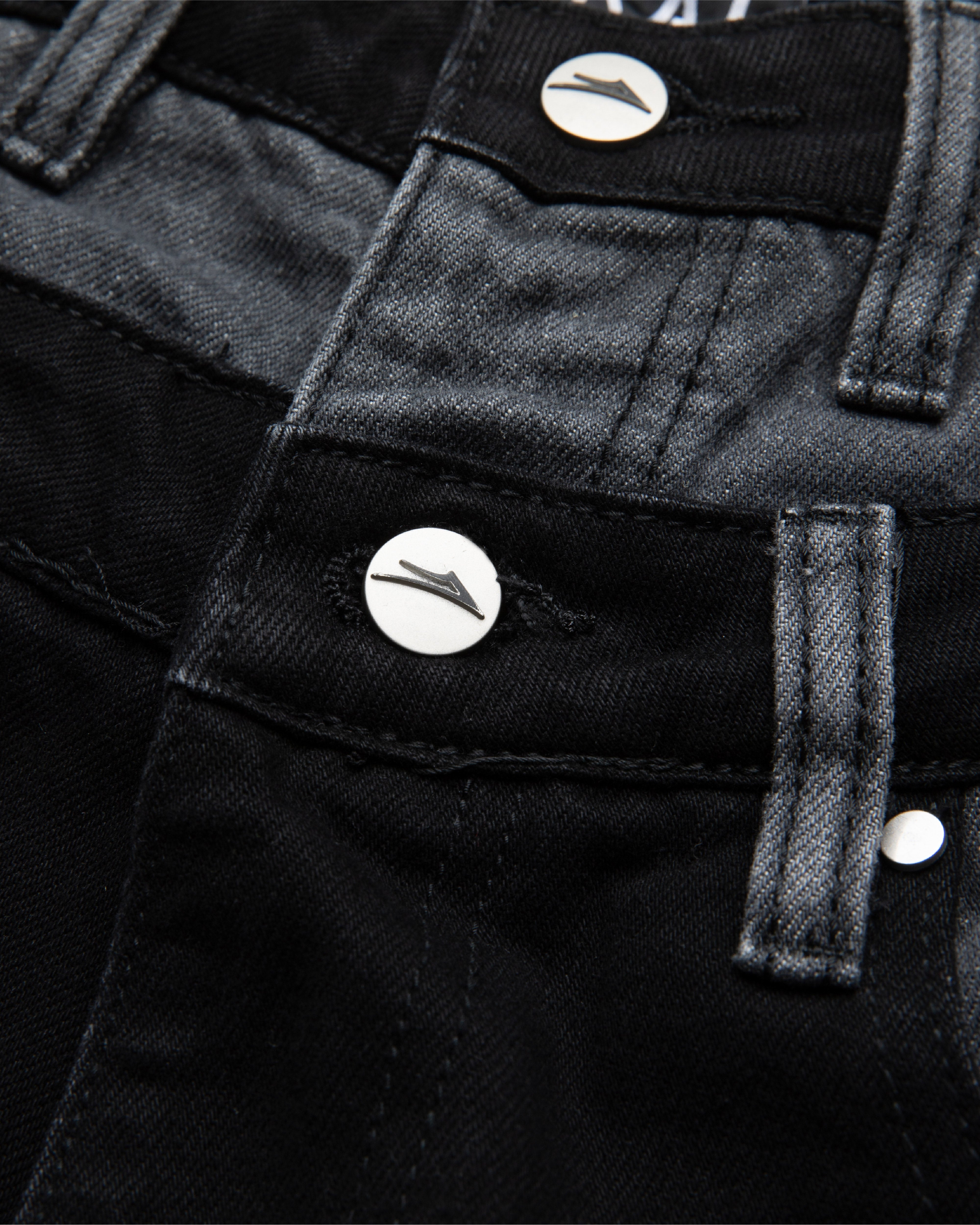 lakai-double-waisted-jumbo-jorts-jean-short-noir-gris image 3
