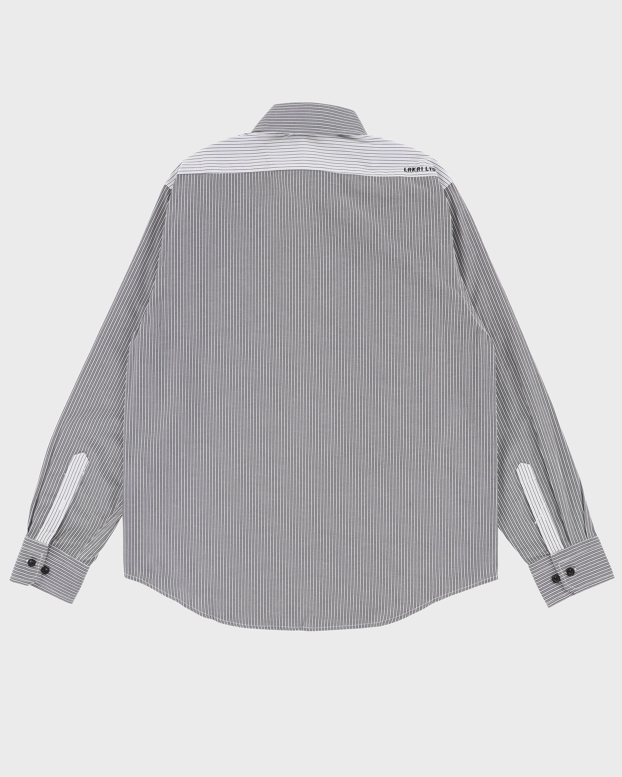 lakai-contrast-panel-chemise-manches-longues-boutons image 3