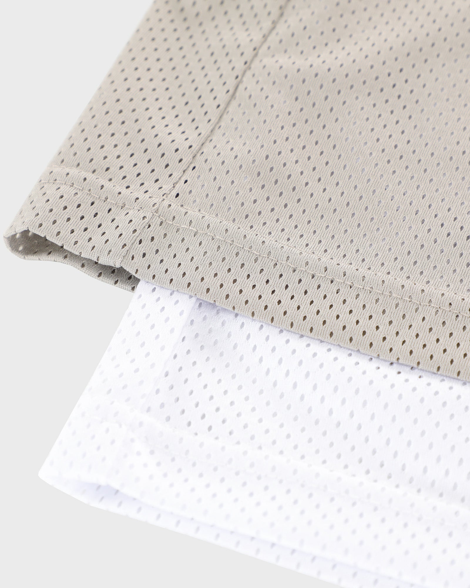 lakai-double-layer-gym-short-short-skate-argent-blanc-mesh image 8