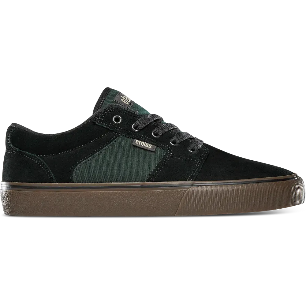 etnies-barge-ls-chaussures-skate-su-de-black-brown-green image 1