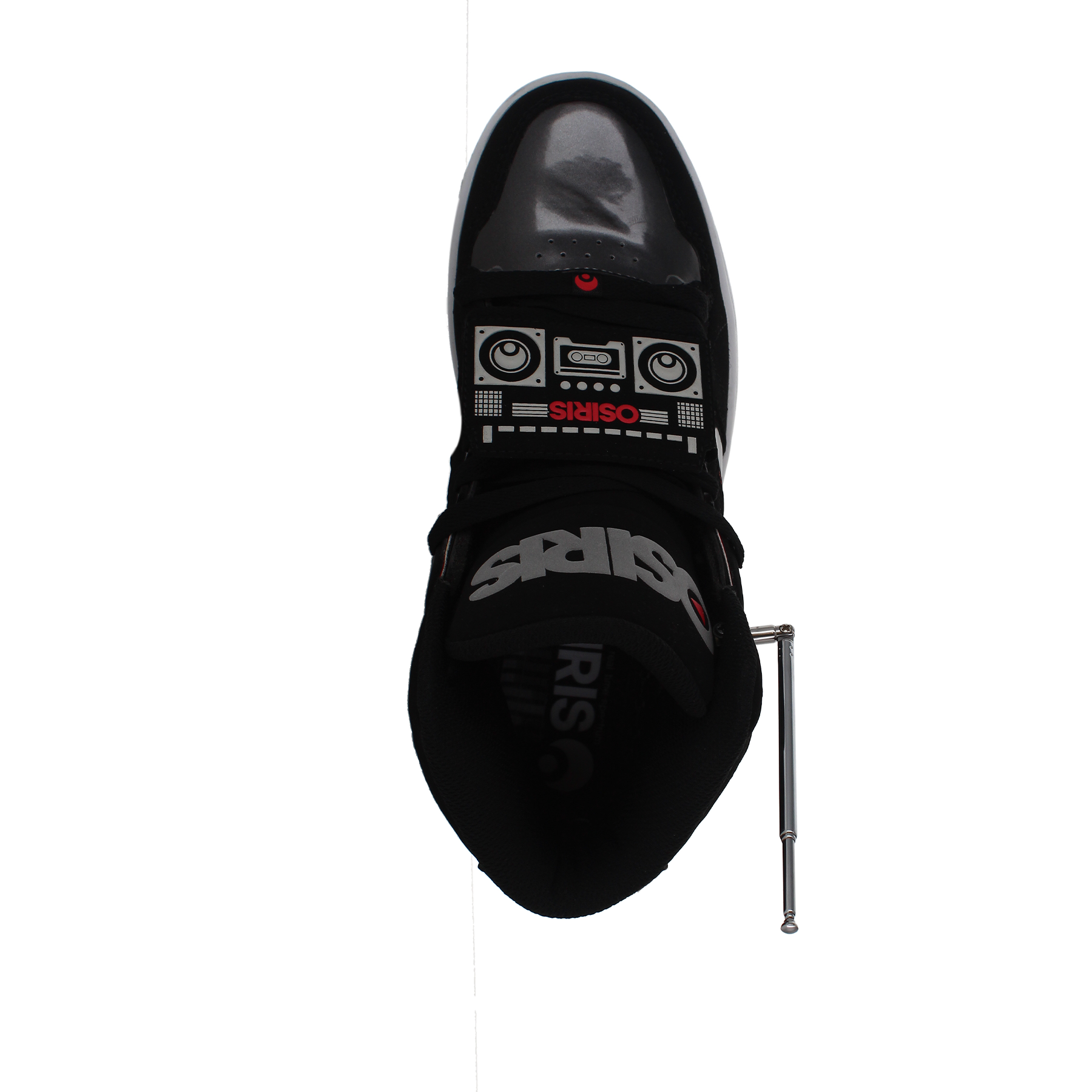 osiris-nyc-83-clk-sneakers-skate-homme-black-red-boombox image 4