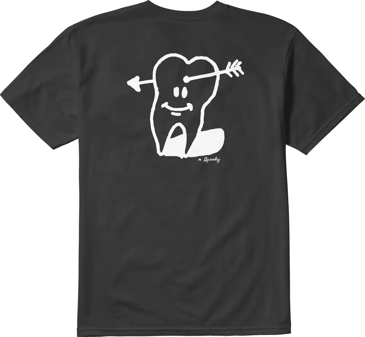 emerica-spanky-tooth-tee-t-shirt-noir-imprim-dos image 1