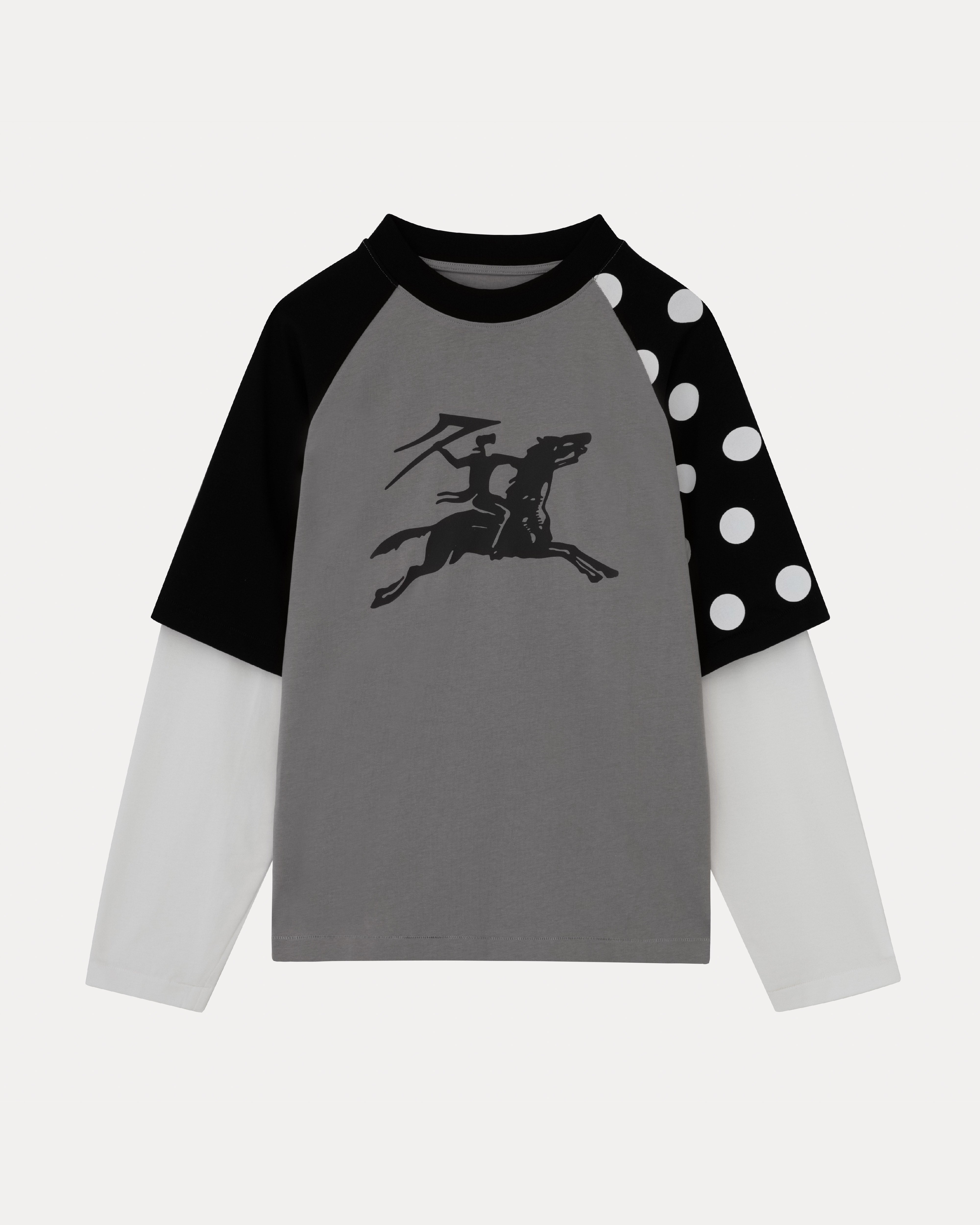 lakai-double-layer-raglan-manches-longues-black-grey-white image 1