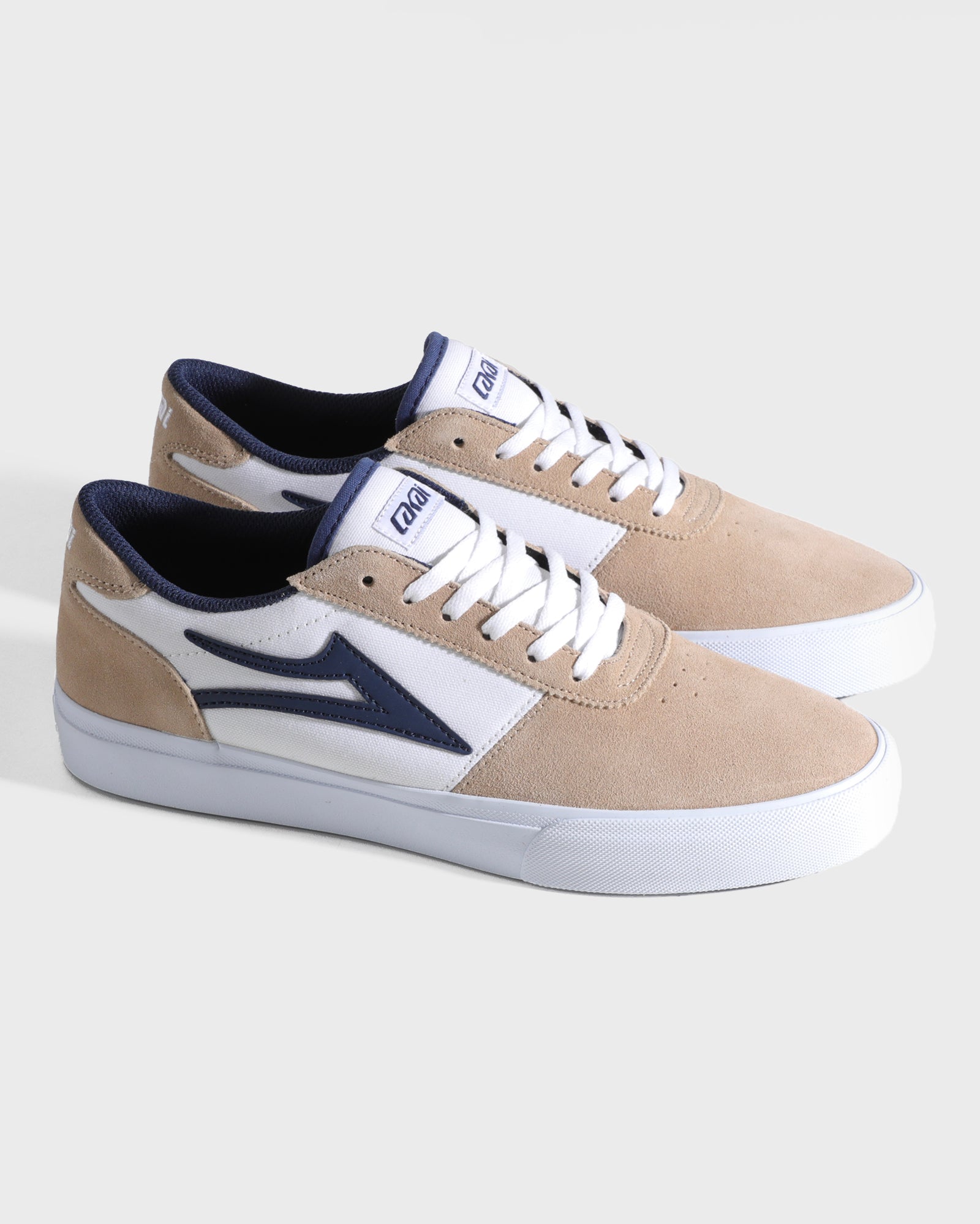 lakai-manchester-chaussures-de-skate-blanc-tan-marine image 2