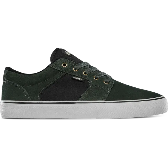 etnies-barge-ls-chaussures-skate-basses-green-gold image 1