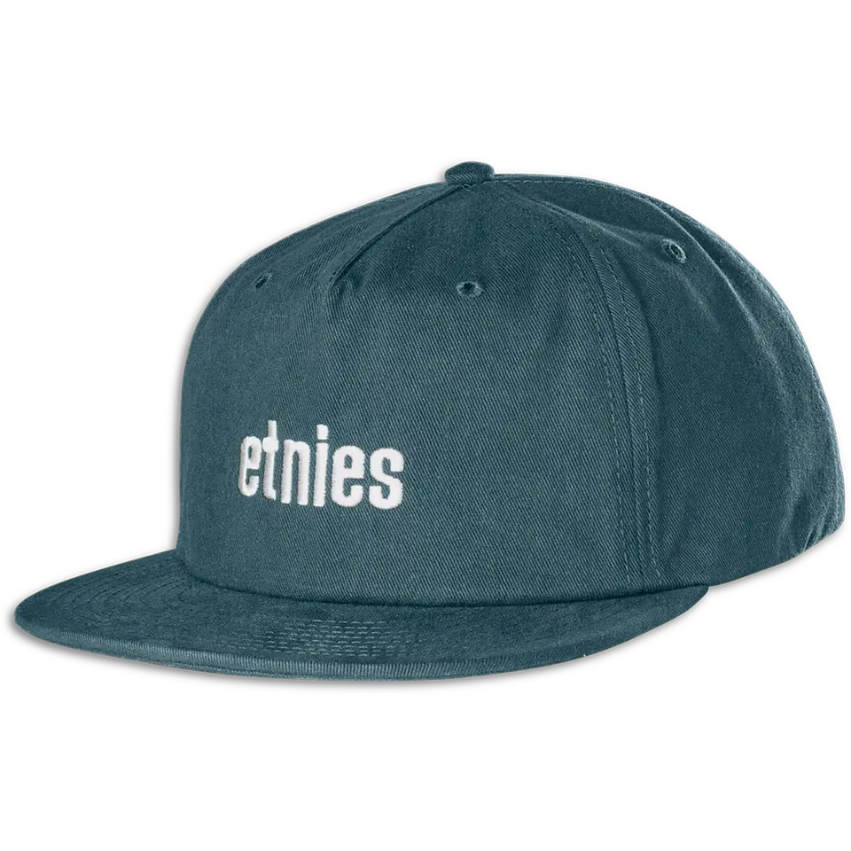 etnies-wordmark-embroidery-snapback-casquette-indigo image 1