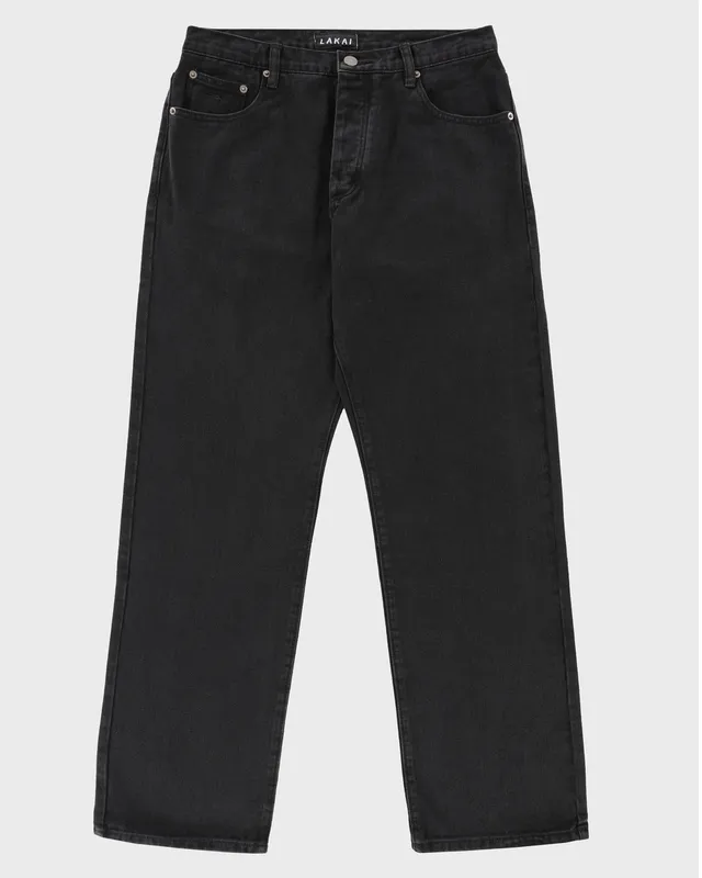 lakai-01-straight-leg-denims-jean-droit-noir image 1