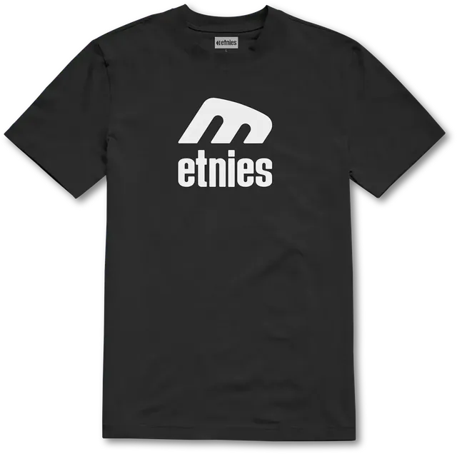 etnies-icon-e-tee-t-shirt-skate-black-white image 1
