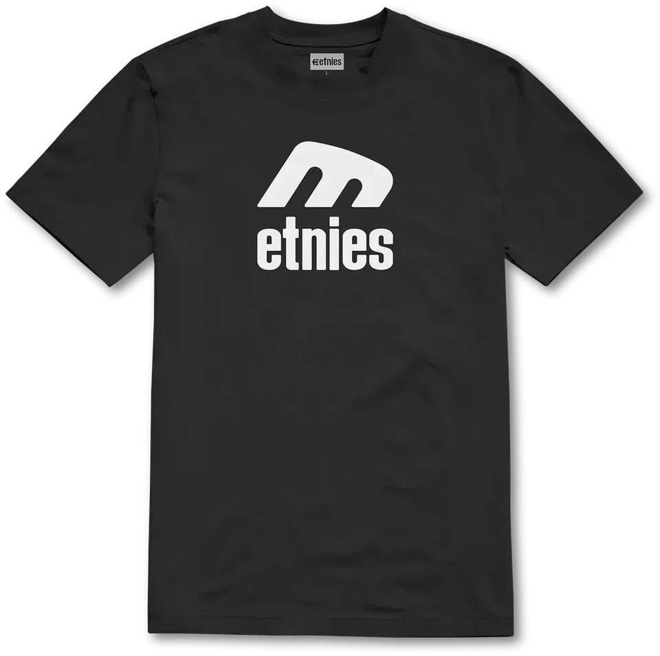 etnies-icon-e-tee-t-shirt-skate-black-white image 1