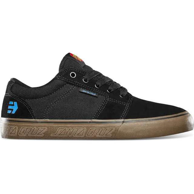 etnies-barge-ls-x-santa-cruz-chaussure-skate-slim-vulc-noir-gomme image 1
