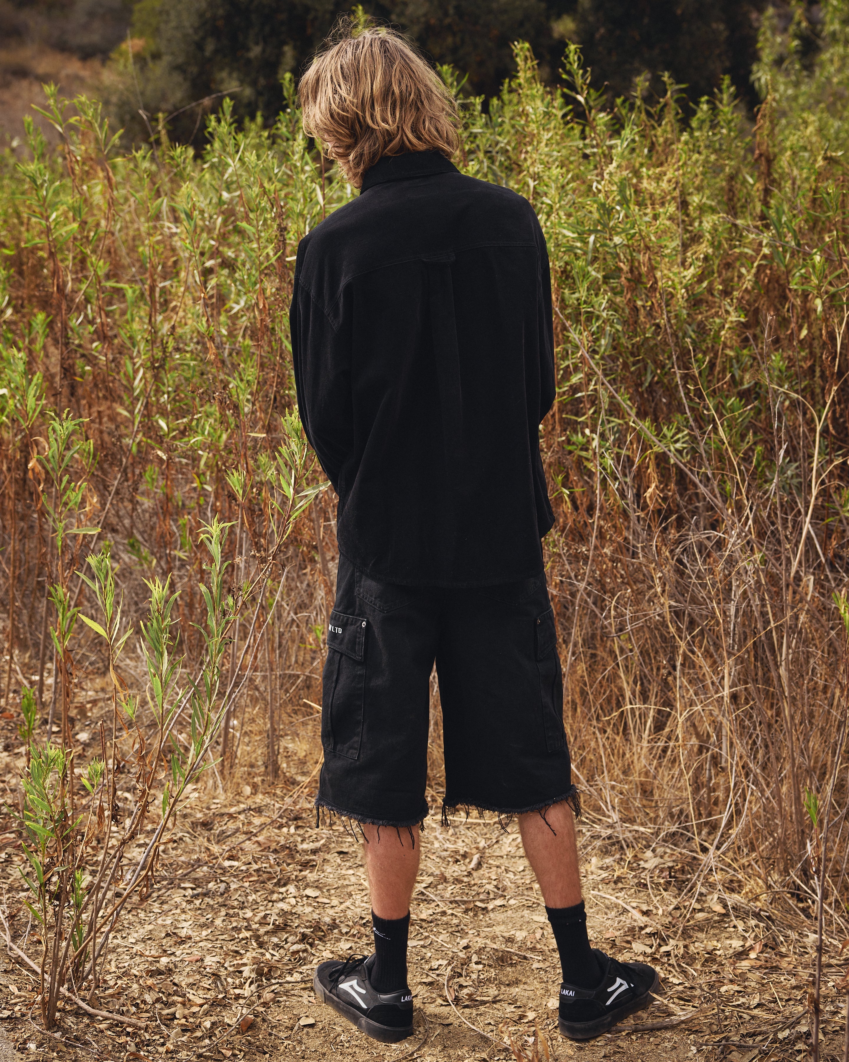 lakai-cargo-jumbo-jort-short-jean-black image 6