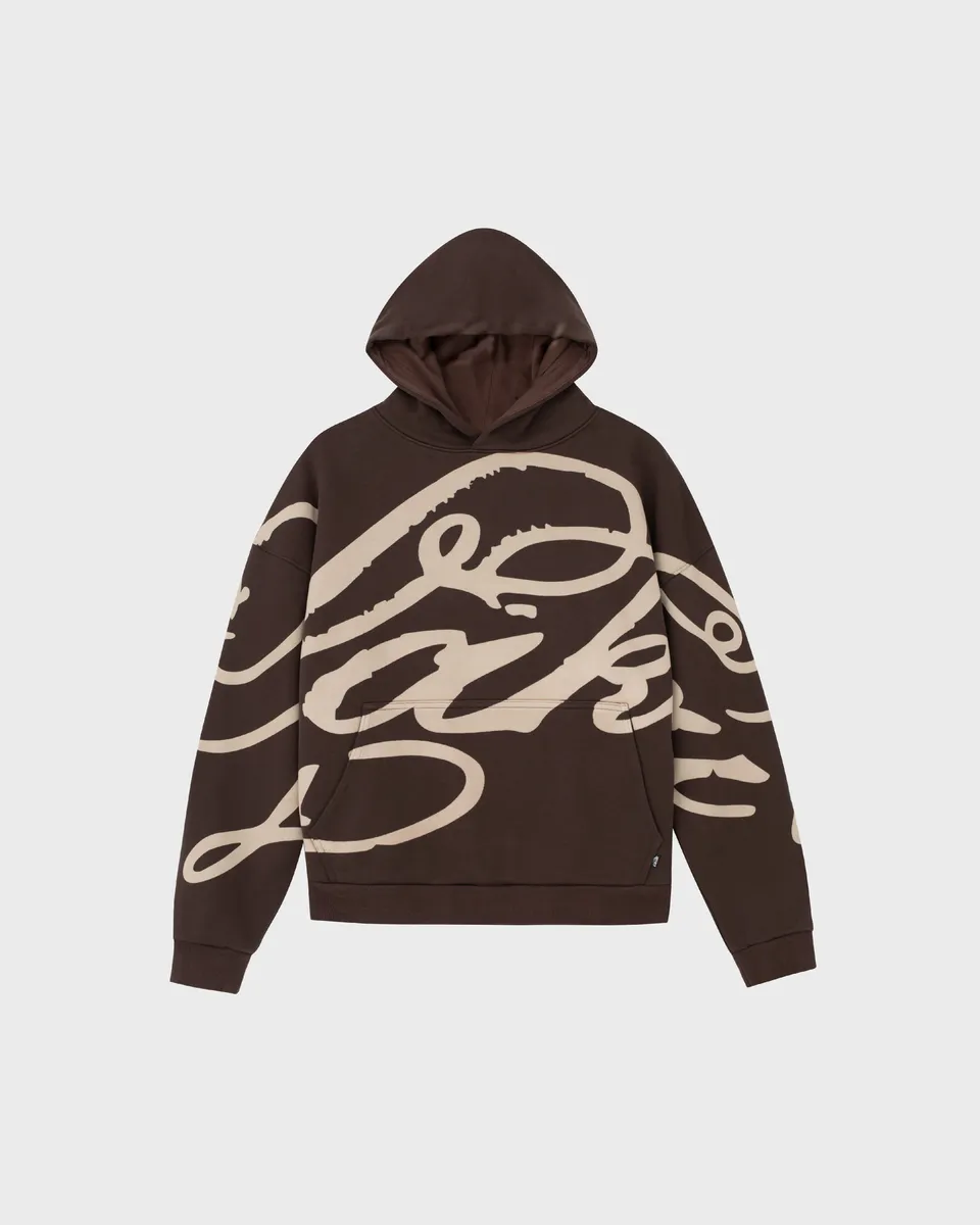 lakai-manchester-hoodie-cursive-pullover-brown image 1