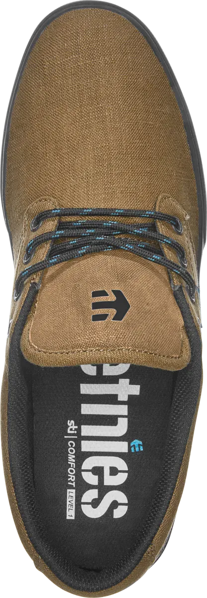 etnies-jameson-2-eco-chaussures-skate-basse-marron-noir-gomme-hemp image 2