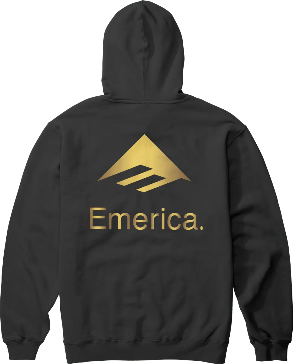 emerica-lockup-pullover-sweat-capuche-noir-or image 2