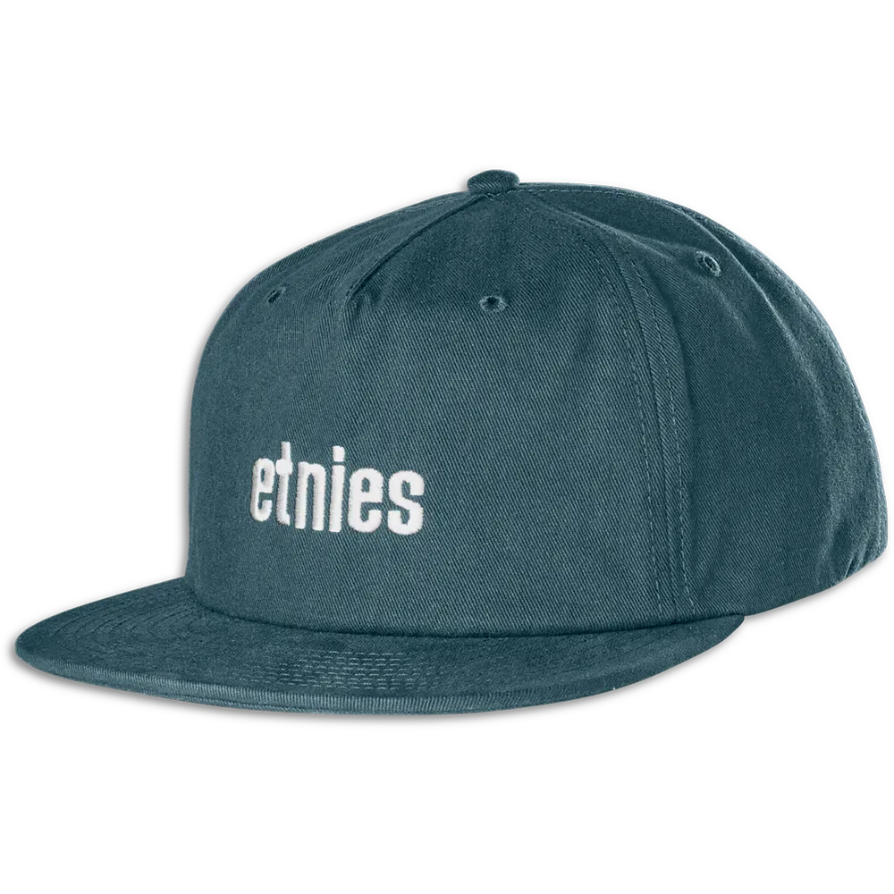 etnies-wordmark-embroidery-snapback-casquette-indigo image 1