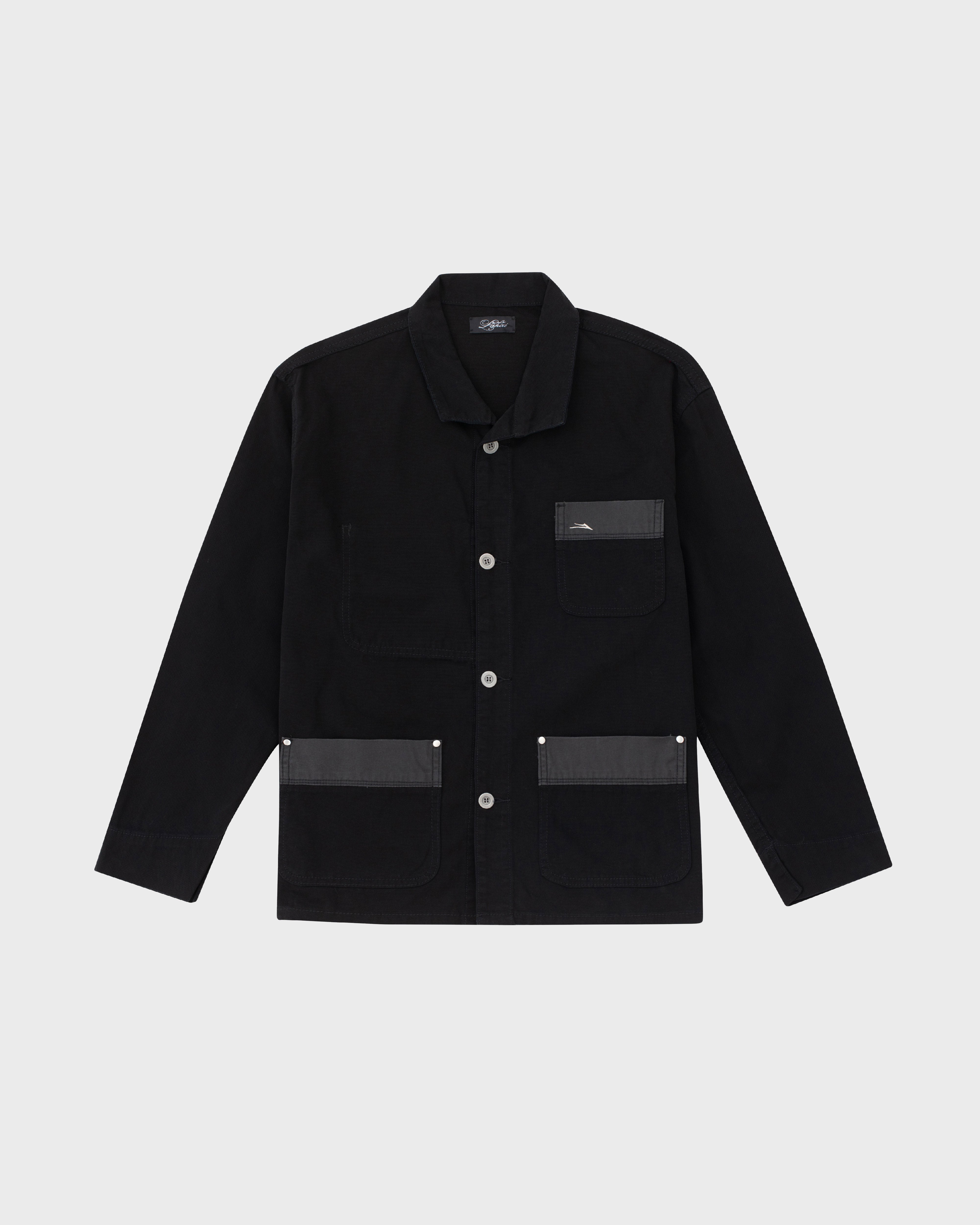 lakai-moleskin-chore-coat-black image 1