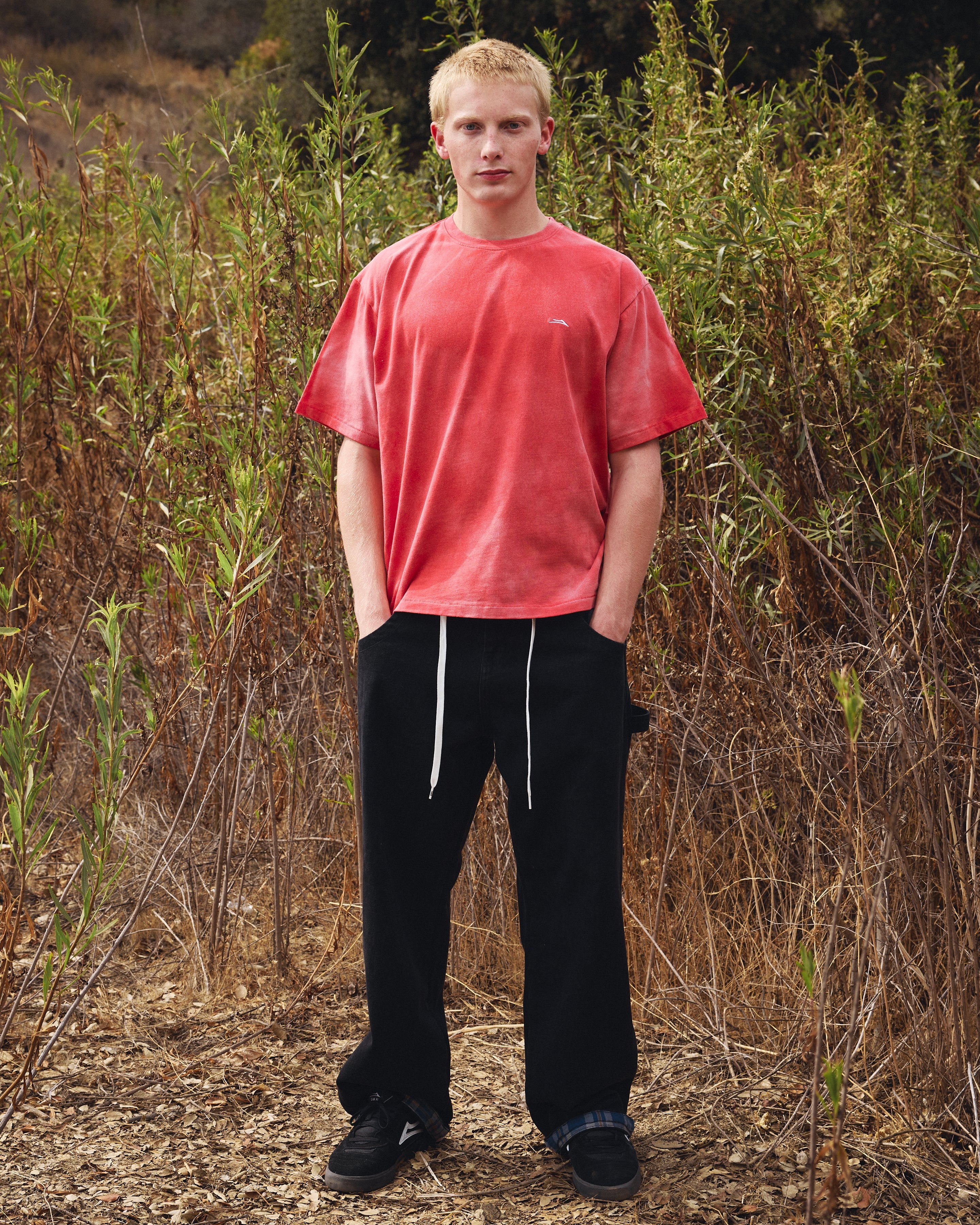 lakai-plaid-contrast-jean-wide-leg-noir image 2