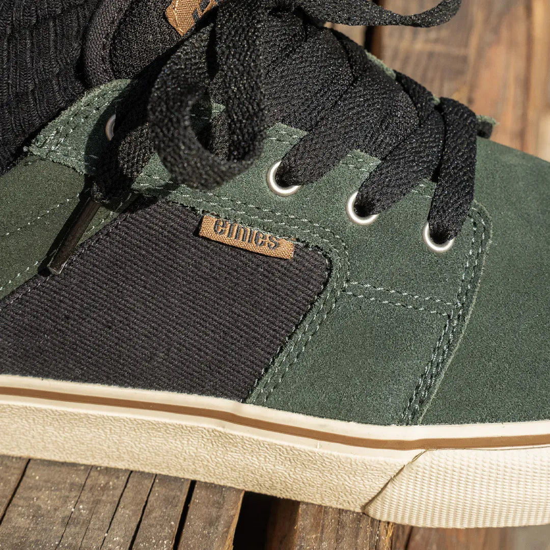 etnies-barge-ls-chaussures-skate-basses-green-gold image 6