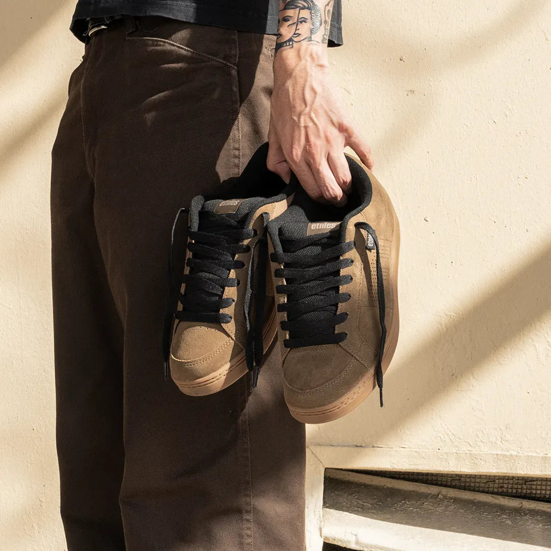 etnies-kingpin-chaussures-skate-90s-brown-tan-black image 7