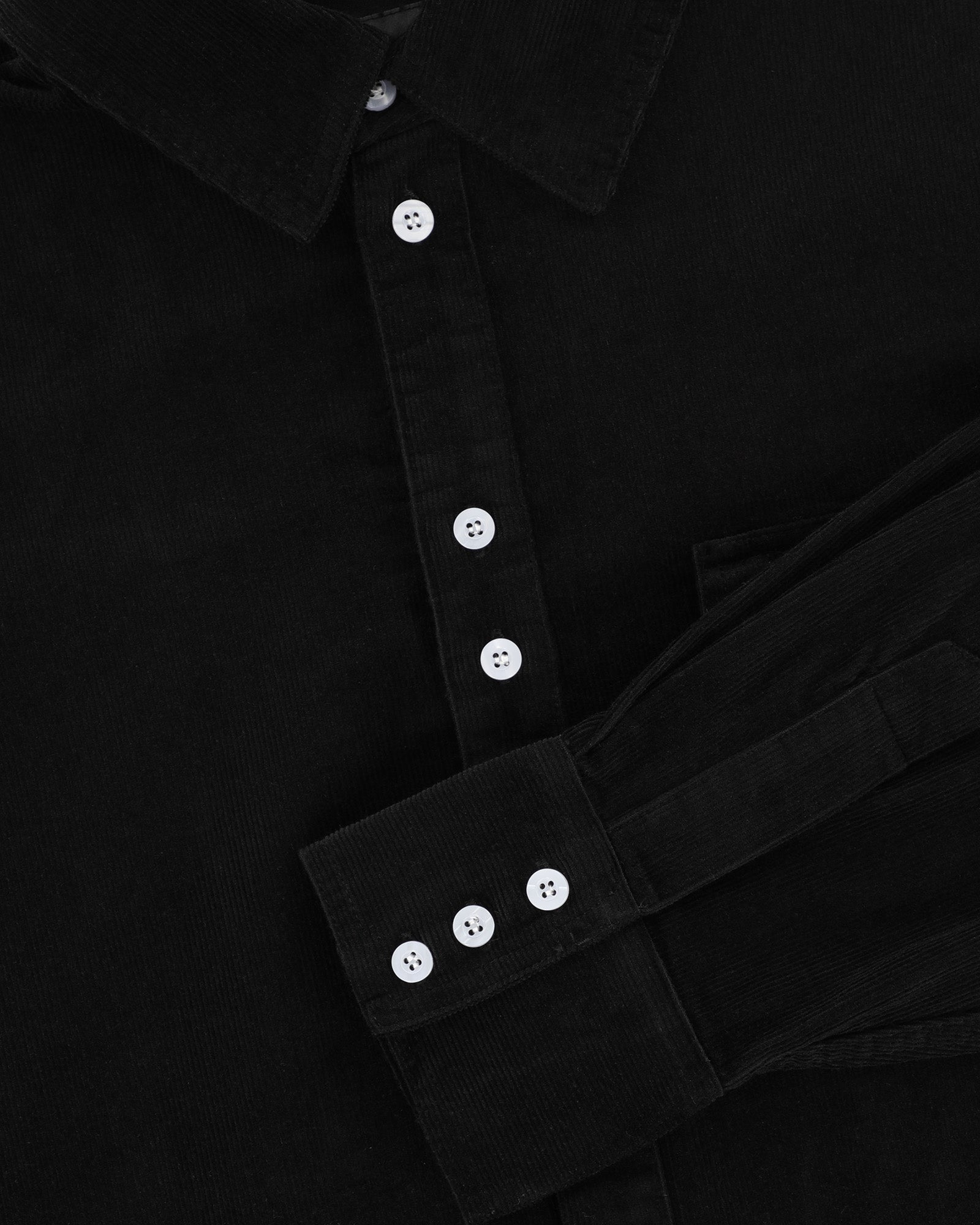 lakai-stacked-placket-chemise-velours-c-tel-noire image 5