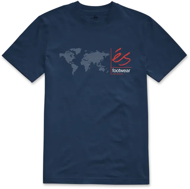 s-digi-map-tee-bleu-marine-t-shirt-skate-coton-jersey image 1