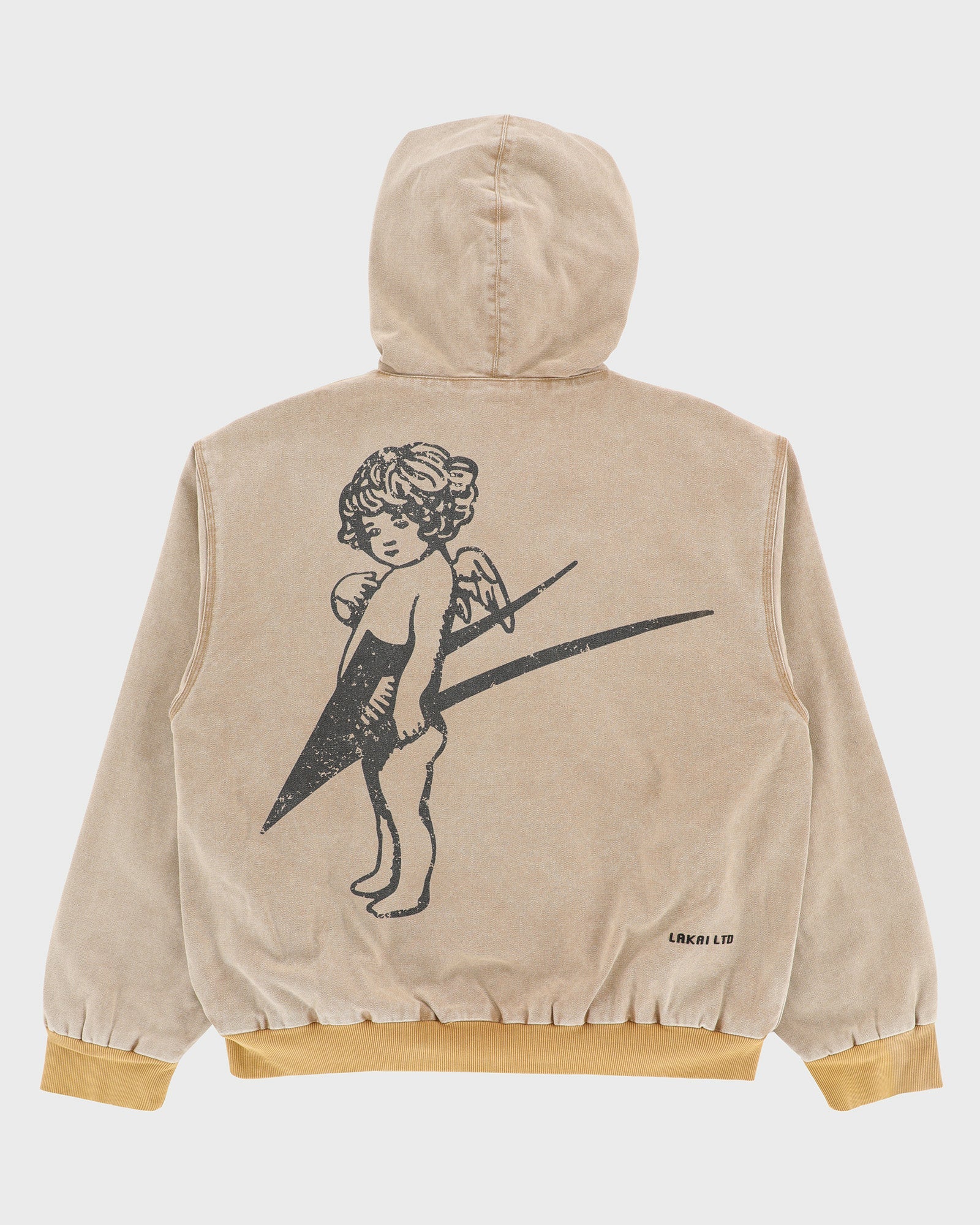 lakai-thermal-lined-khaki-canvas-zip-up-veste-zipp-e image 2