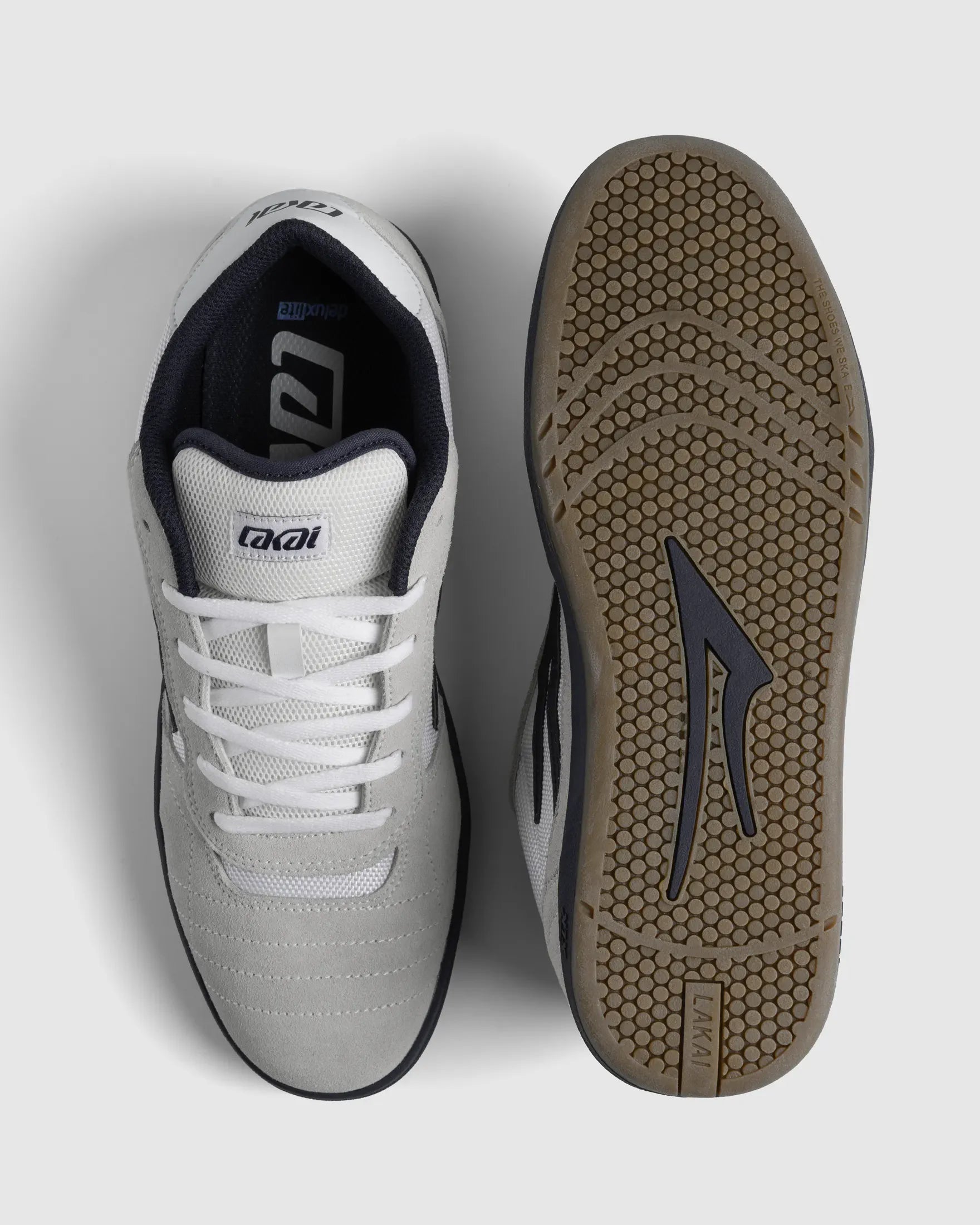 lakai-cambridge-xlk-chaussure-skate-blanche-marine-gomme image 3