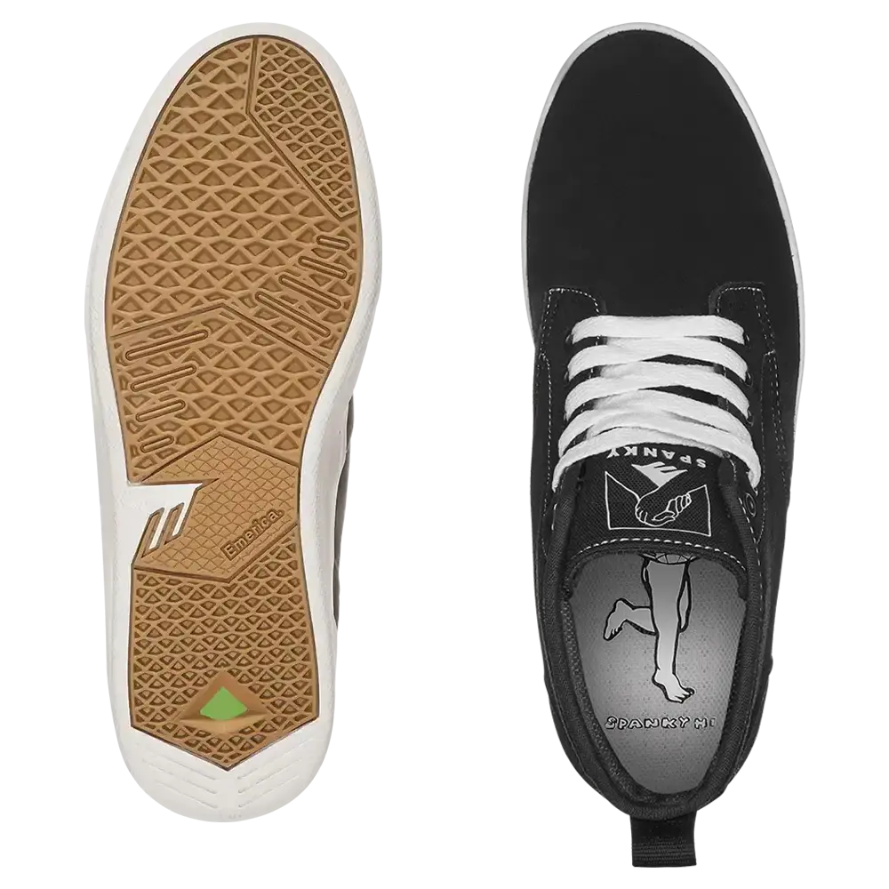 emerica-spanky-hi-chaussures-skate-montantes-black-tan image 2