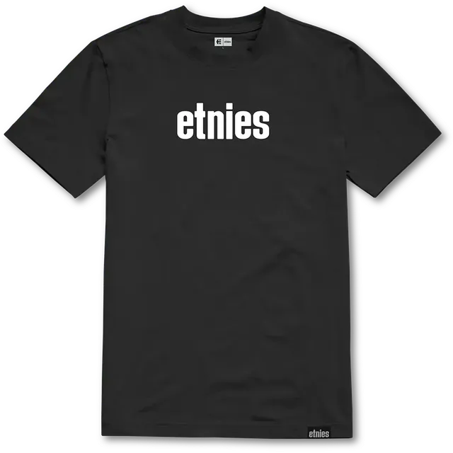 etnies-wordmark-tee-t-shirt-noir-blanc image 1