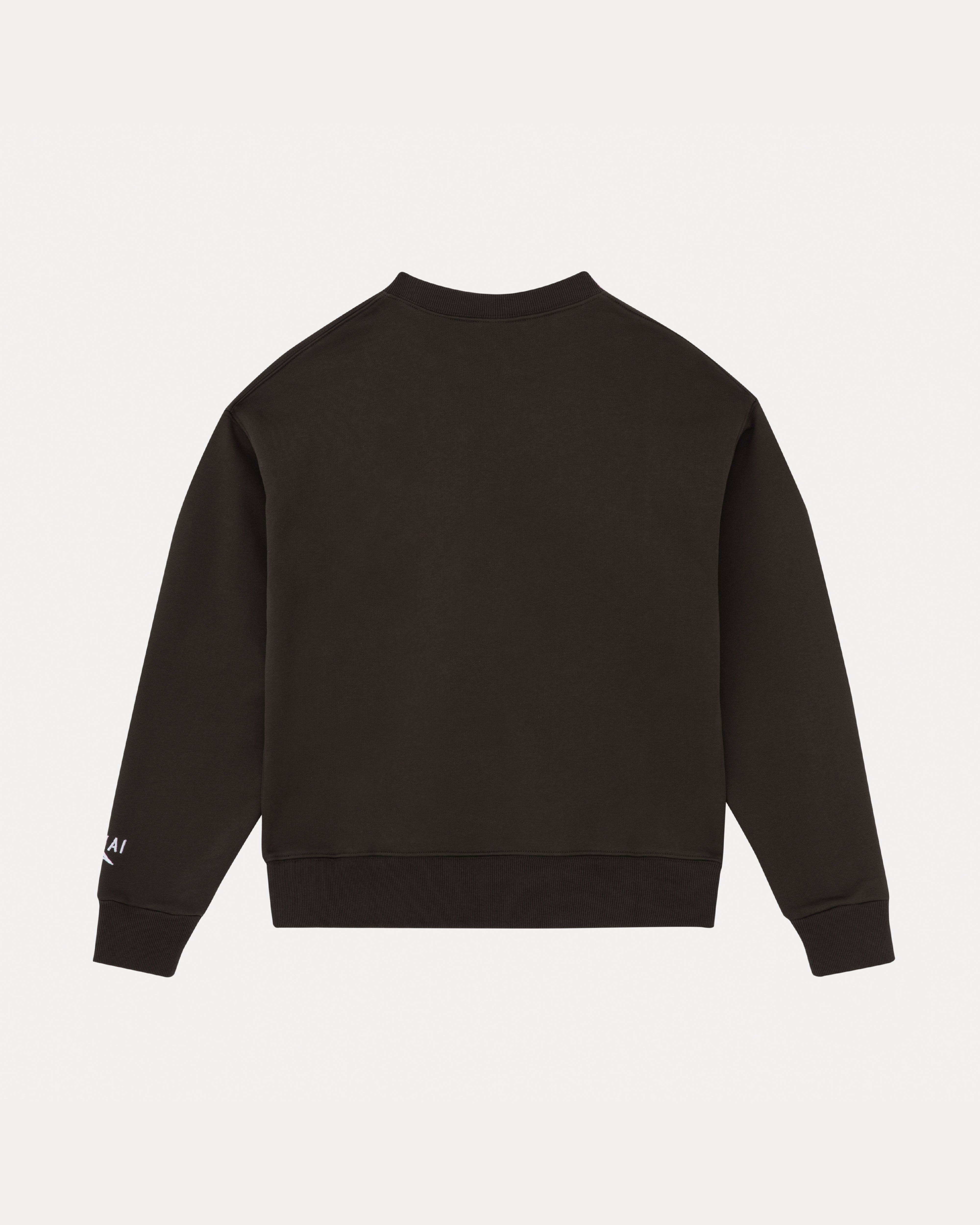 lakai-classic-crewneck-sweat-marron-fonc image 2