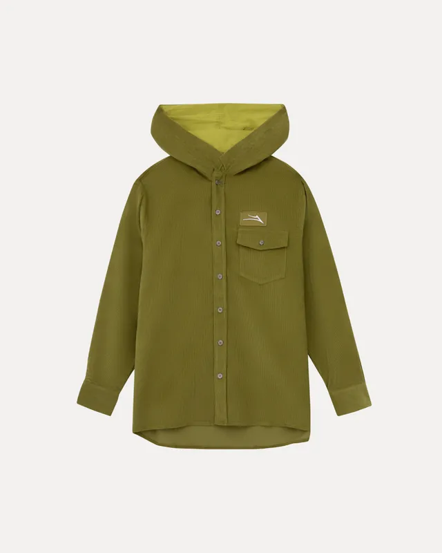 lakai-chemise-velours-capuche-cypress image 1
