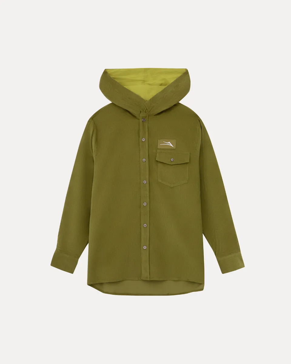 lakai-chemise-velours-capuche-cypress image 1