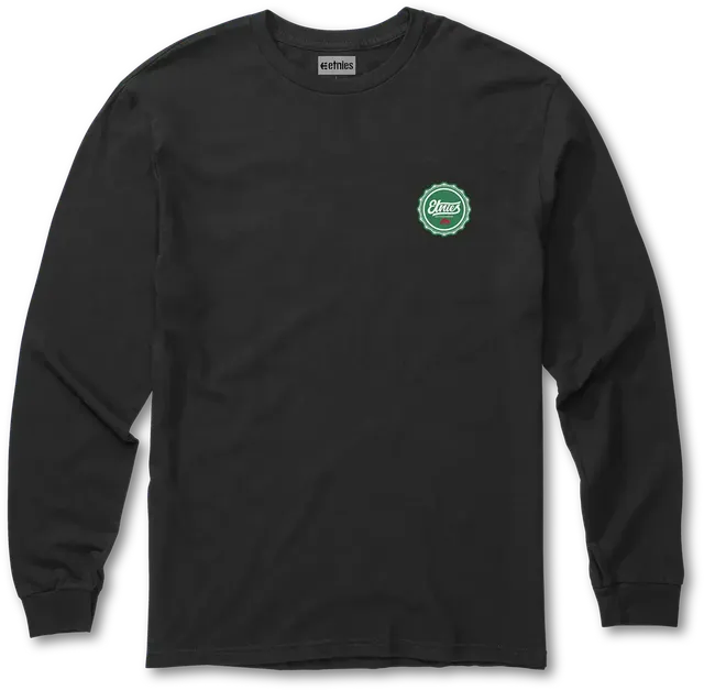 etnies-bottle-cap-l-s-tee-t-shirt-manches-longues-noir image 1