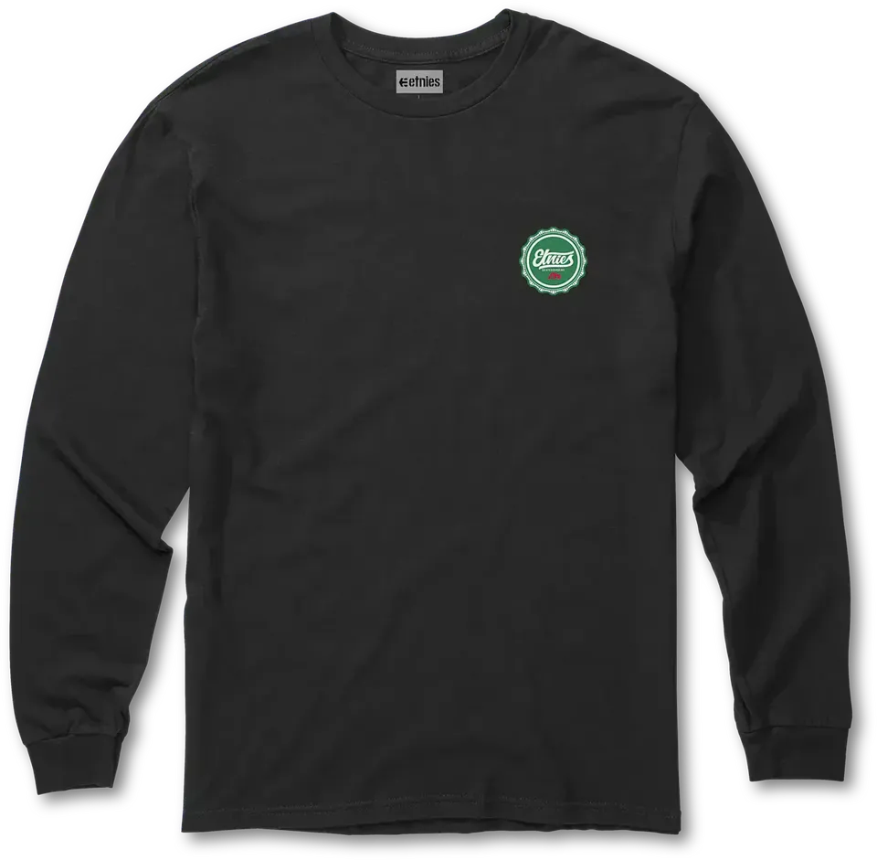etnies-bottle-cap-l-s-tee-t-shirt-manches-longues-noir image 1