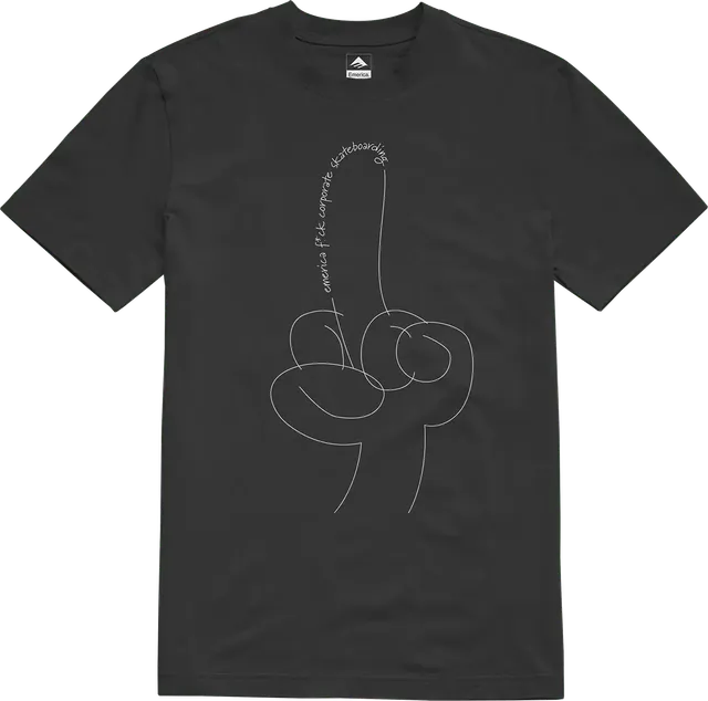 emerica-eff-corporate-t-shirt-skate-noir-classic-fit image 1