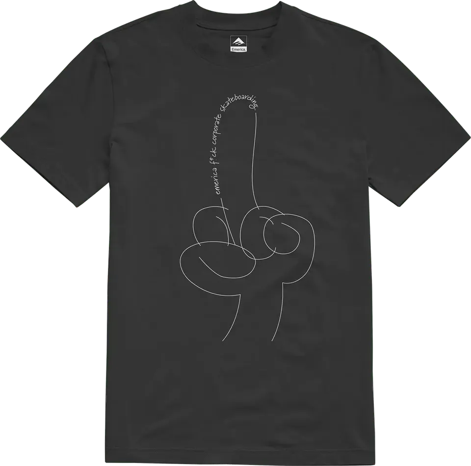 emerica-eff-corporate-t-shirt-skate-noir-classic-fit image 1