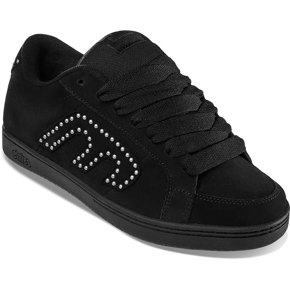 etnies-kingpin-chaussures-skate-black-black-silver image 4