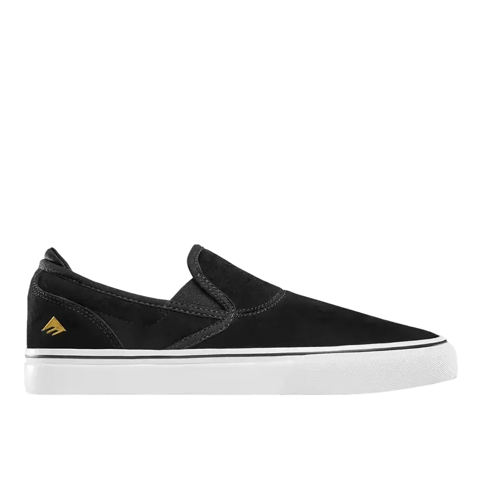 emerica-wino-g6-slip-on-chaussures-skate-black-white-gold image 1